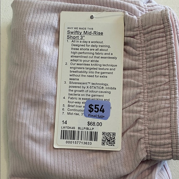 Lululemon - Swiftly Mid Rise Short 3” - NWT - Picture 5 of 7